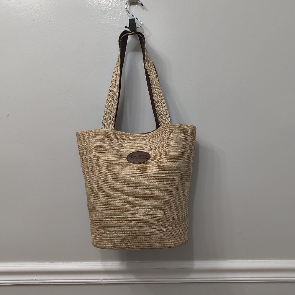 Sloggers Woven Style Tote Bag Tan (Tiny Flaw) Teacher Workwear Shopping